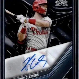 Kody Clemens 2023 Topps Chrome Black Auto Philadelphia Phillies CBA-KC