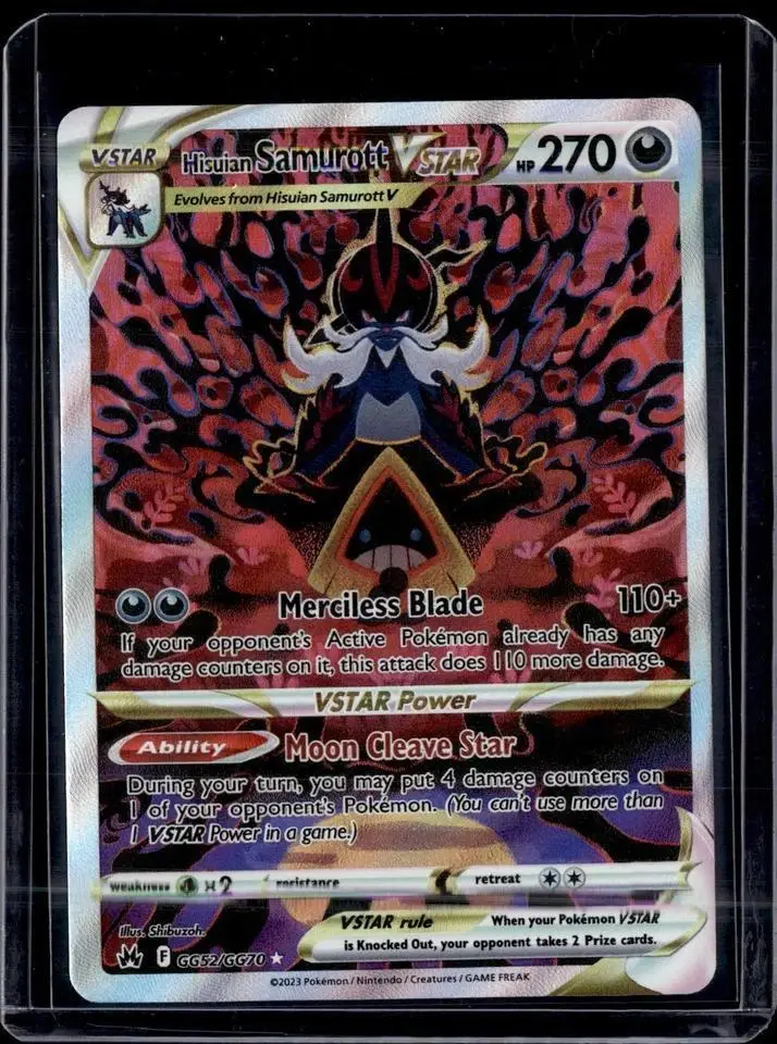 Hisuian Samurott VSTAR Pokemon SWSH: Crown Zenith: Galarian Gallery GG52/GG70