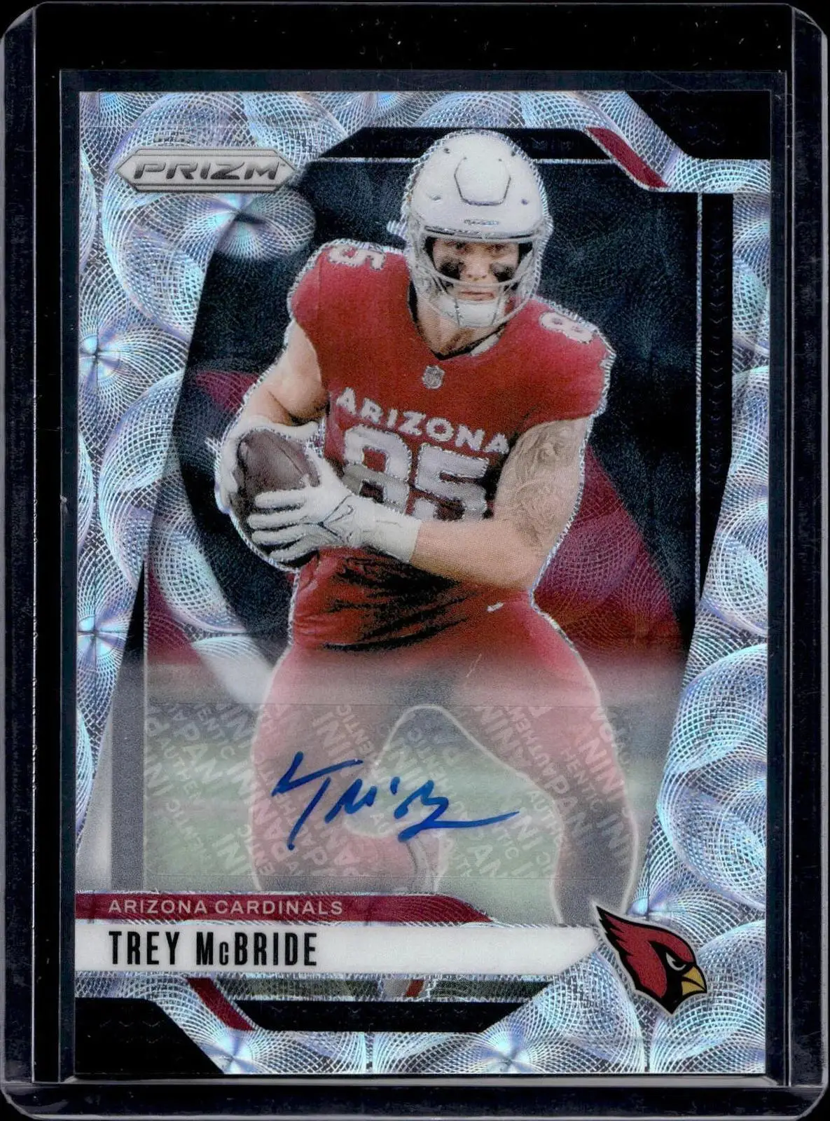 Trey McBride 2024 Panini Prizm Choice Auto /100 Arizona Cardinals 4