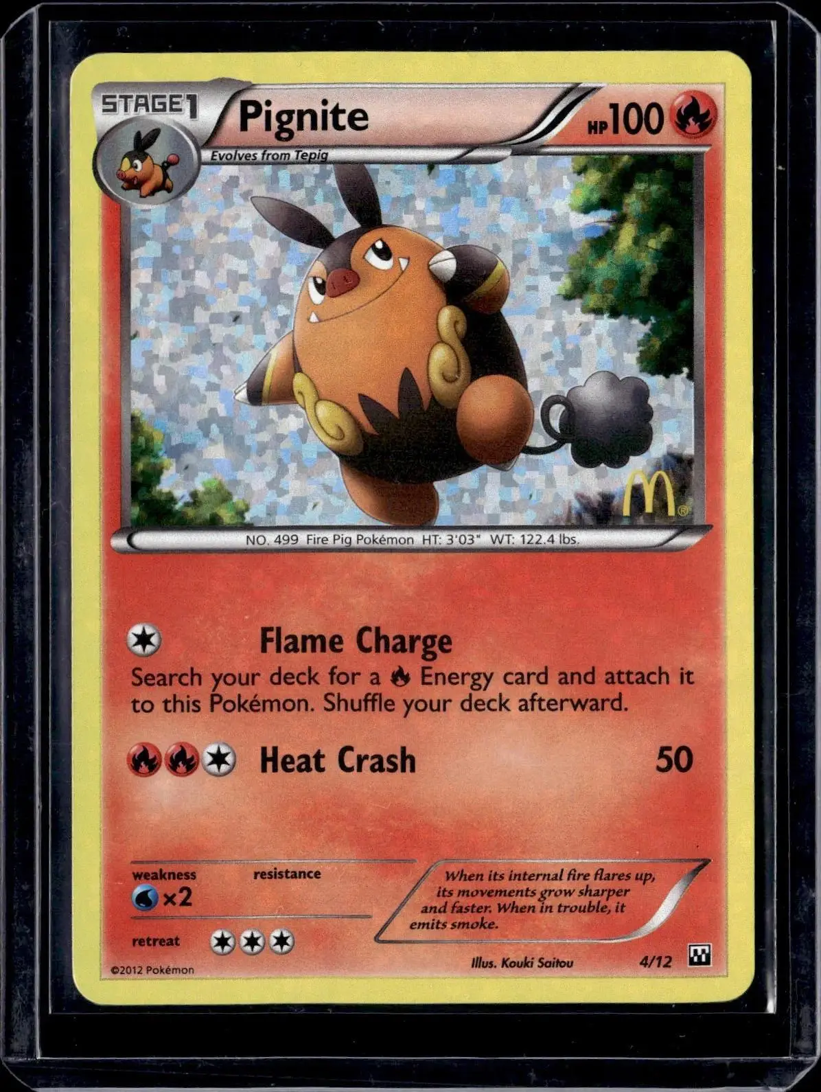 mcdonald's pokemon cards 2012 Collection Scraggy #10  happy meal pokemon cards list