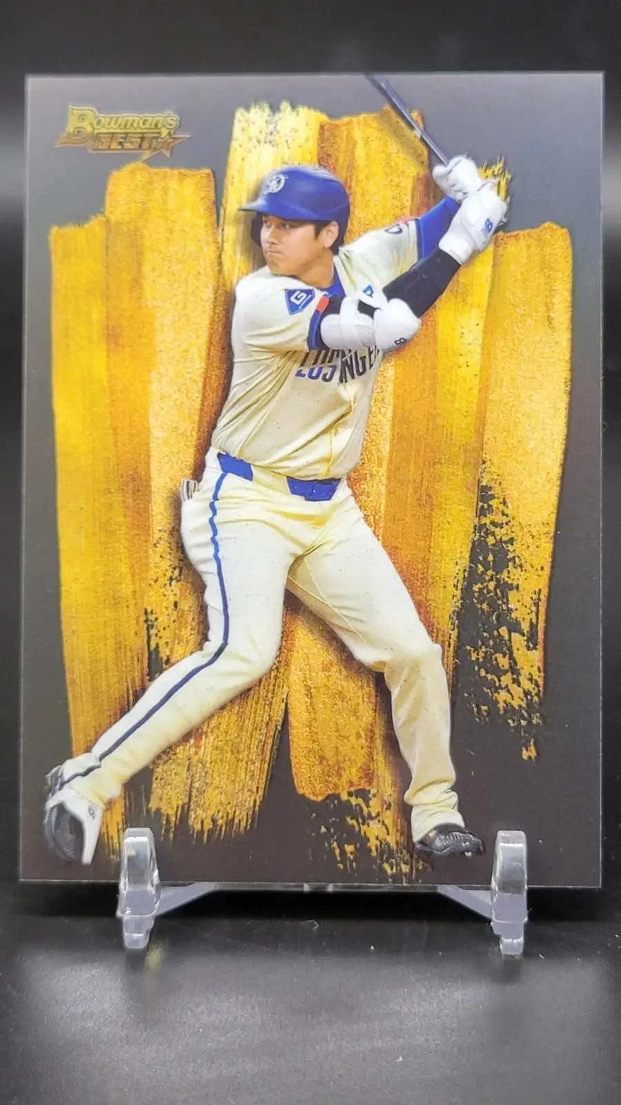 Shohei Ohtani **2024 Bowman's Best Strokes Of Gold SSP Los Angeles Dodgers SG-25