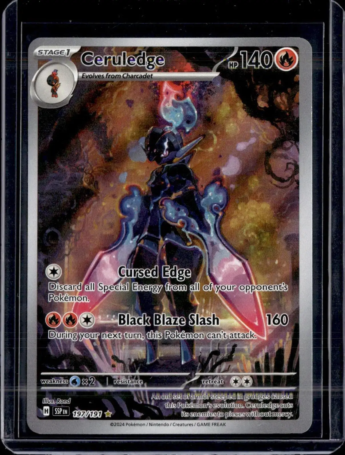 Ceruledge Pokemon SV08: Surging Sparks 197/191