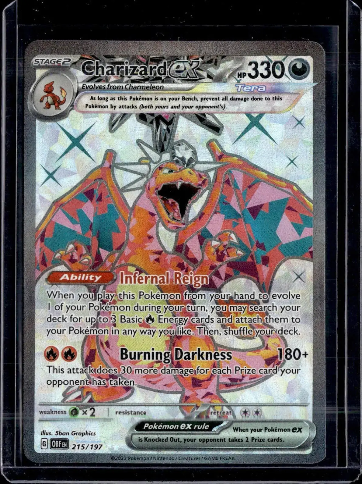 Charizard ex Pokemon SV03: Obsidian Flames 215/197