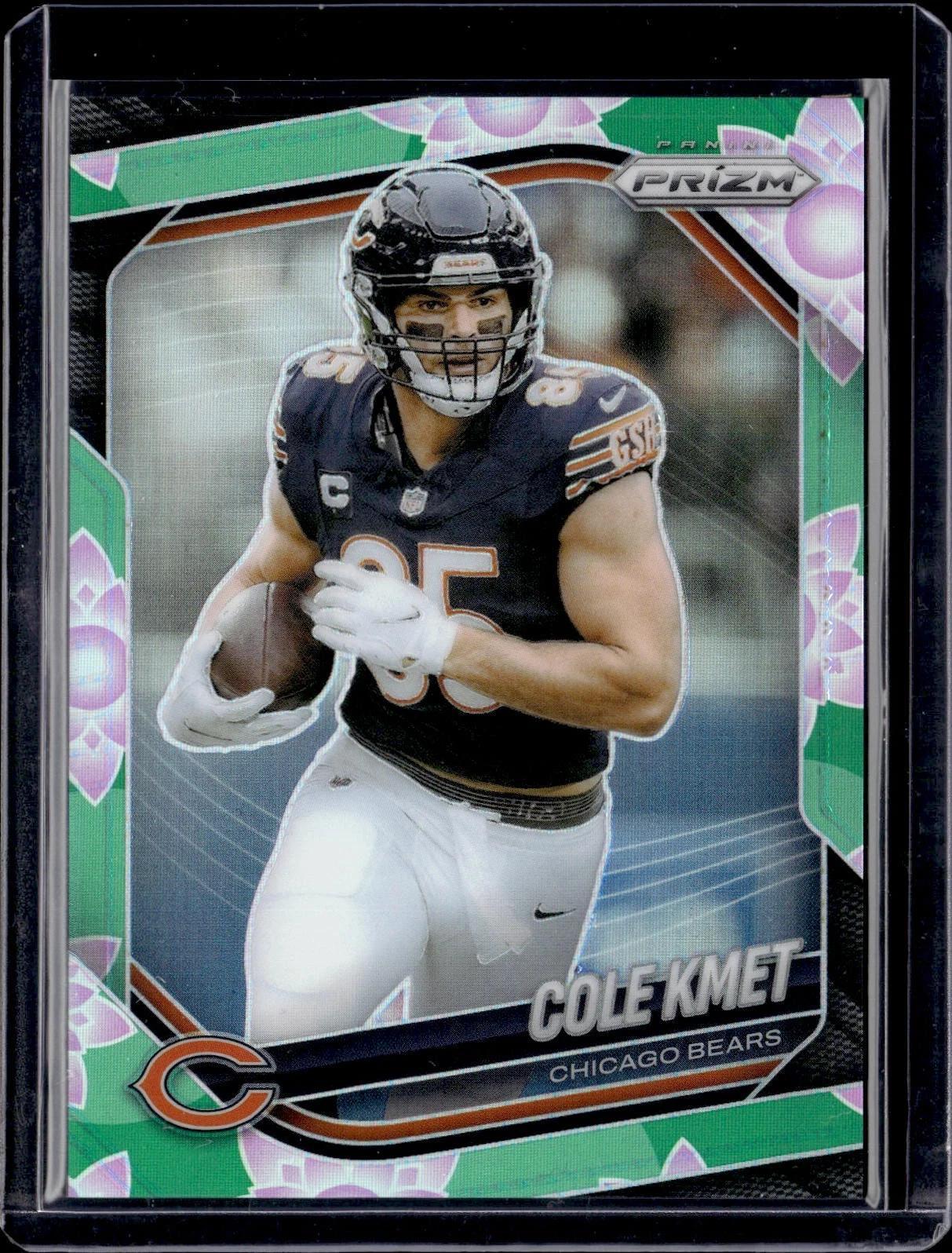 Cole Kmet 2025 Panini Prizm Lotus Flower/18 Chicago Bears 112