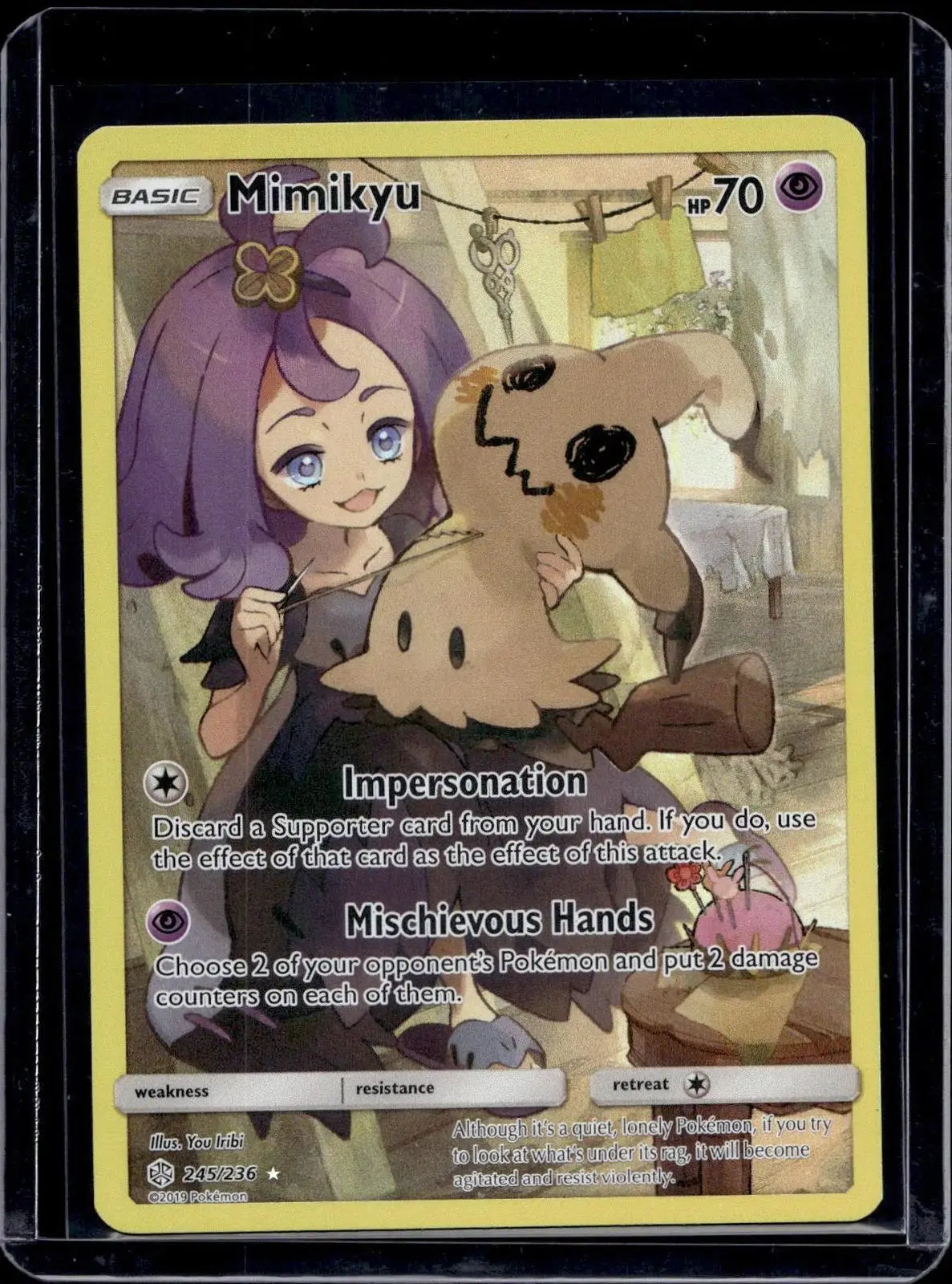Mimikyu (Secret) Pokemon SM - Cosmic Eclipse 245/236