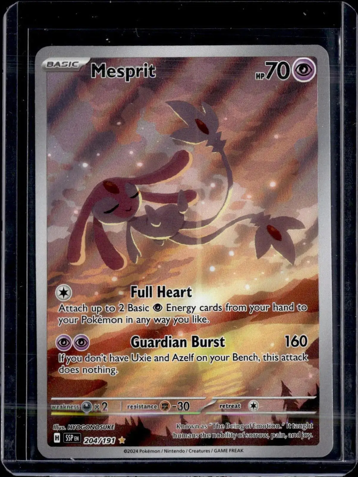 Mesprit Pokemon SV08: Surging Sparks 204/191