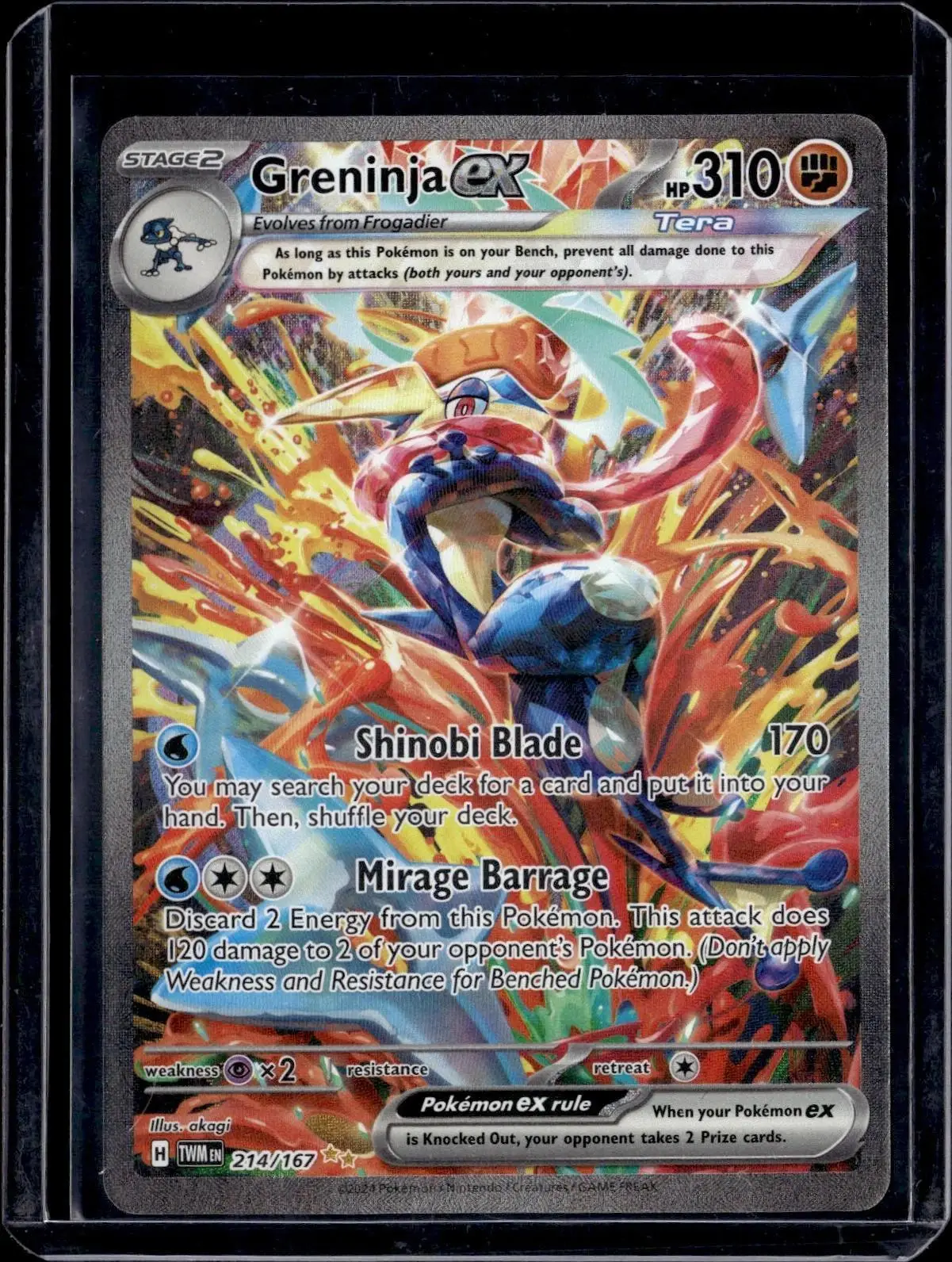 Masquerade Greninja  Pokemon SV06: Twilight ex 214/167
