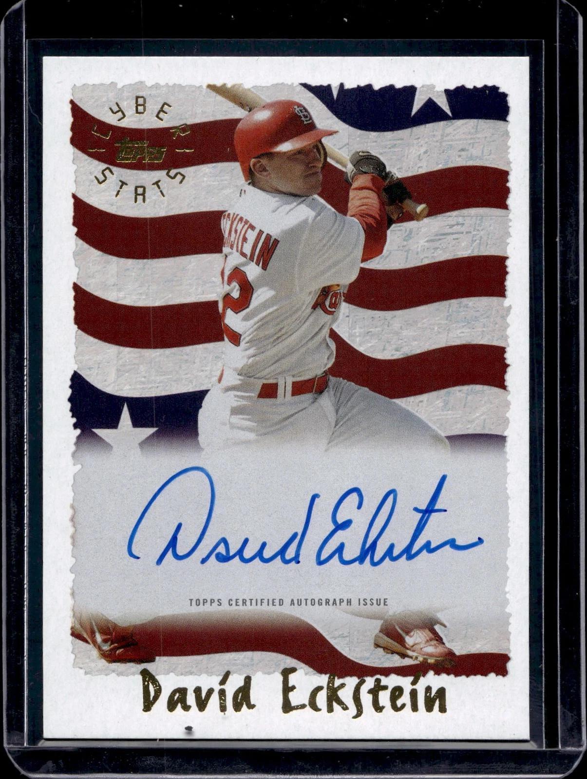 David Eckstein 2025 Topps Archives 1995 Cyberstats Auto St. Louis Cardinals