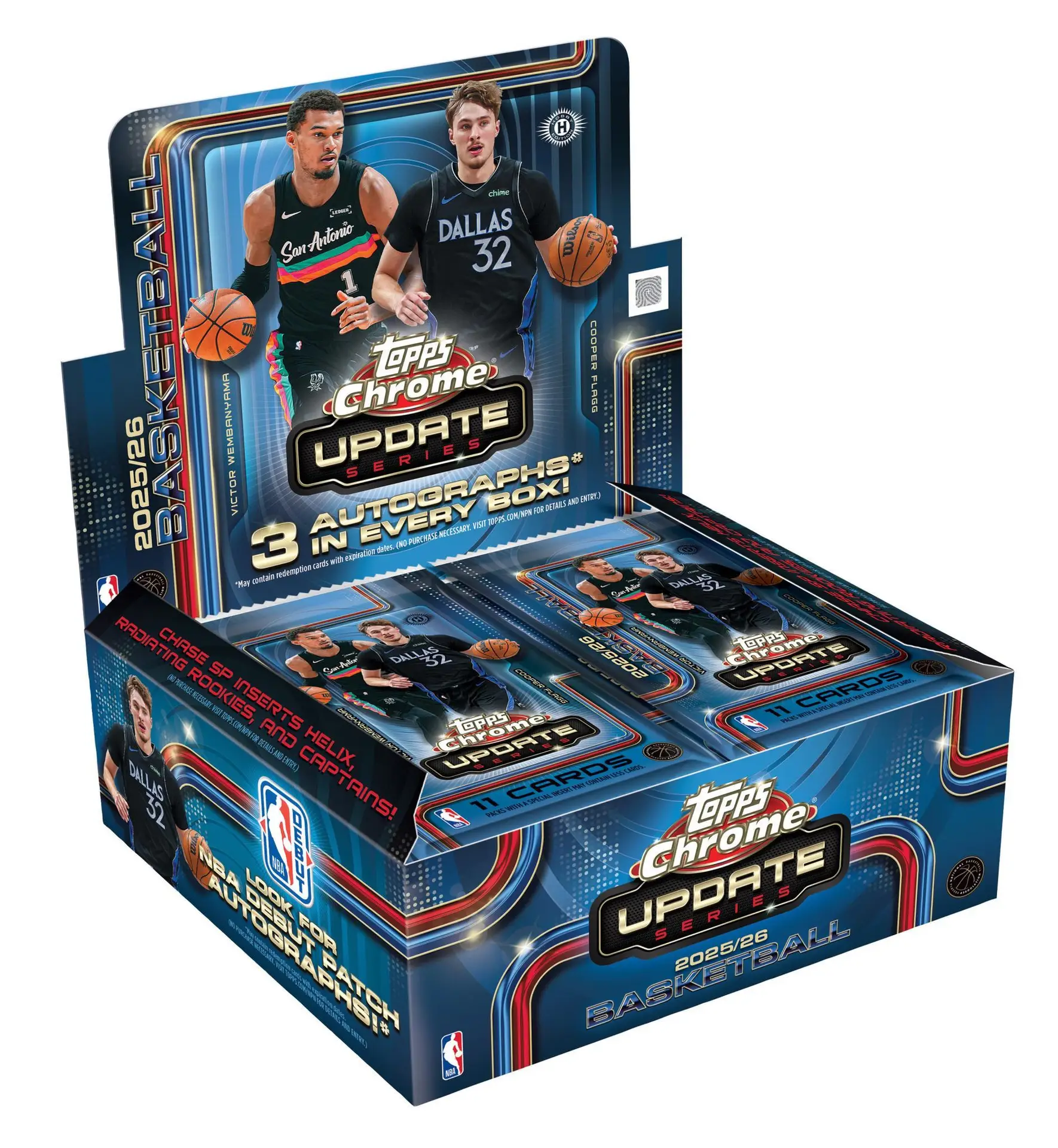 2025-26 Topps Chrome Update Basketball Hobby Jumbo Box (Pre-Sell)