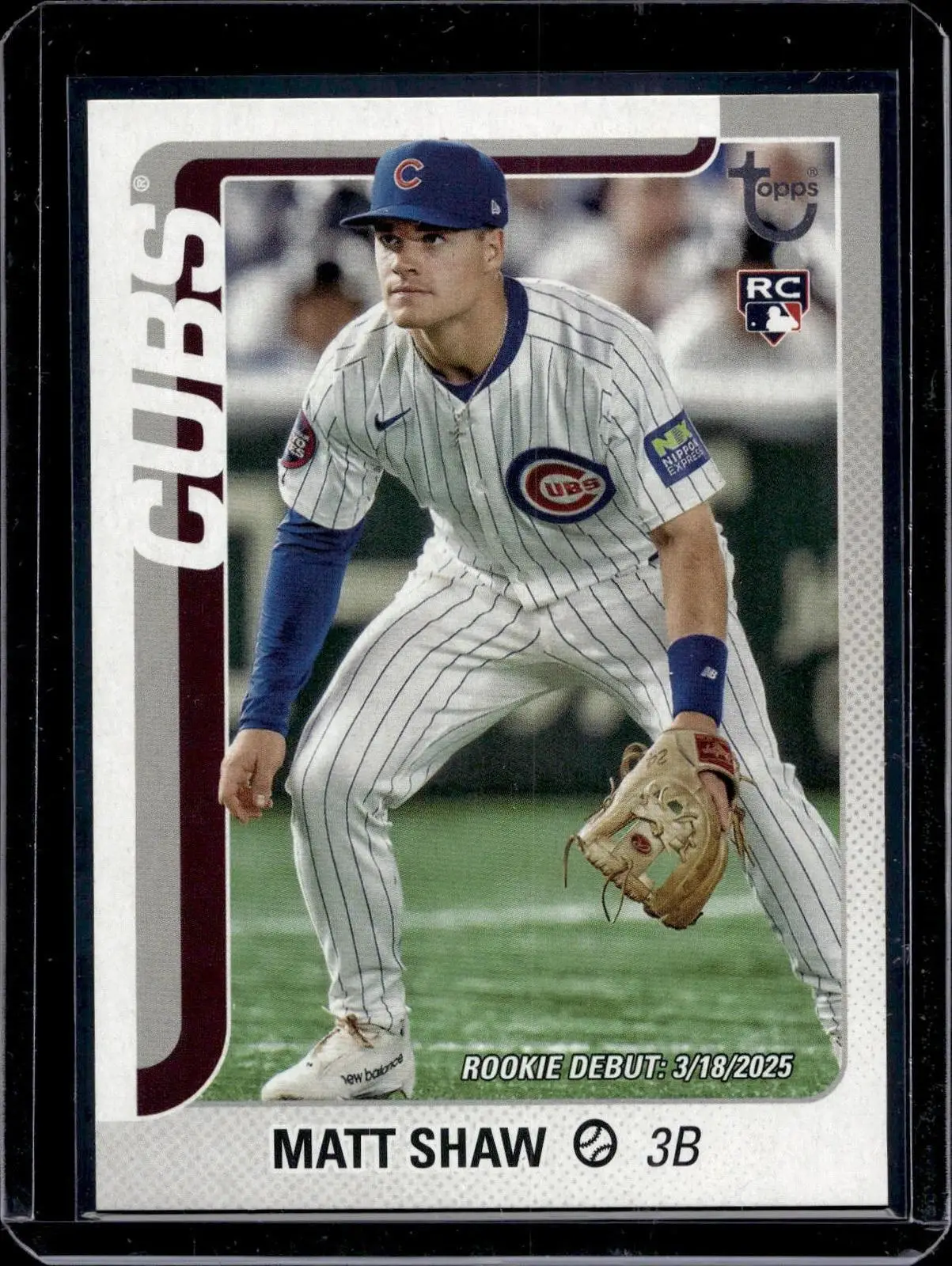 Matt Shaw 2025 Topps Update Vintage Stock /99 RC Chicago Cubs US345