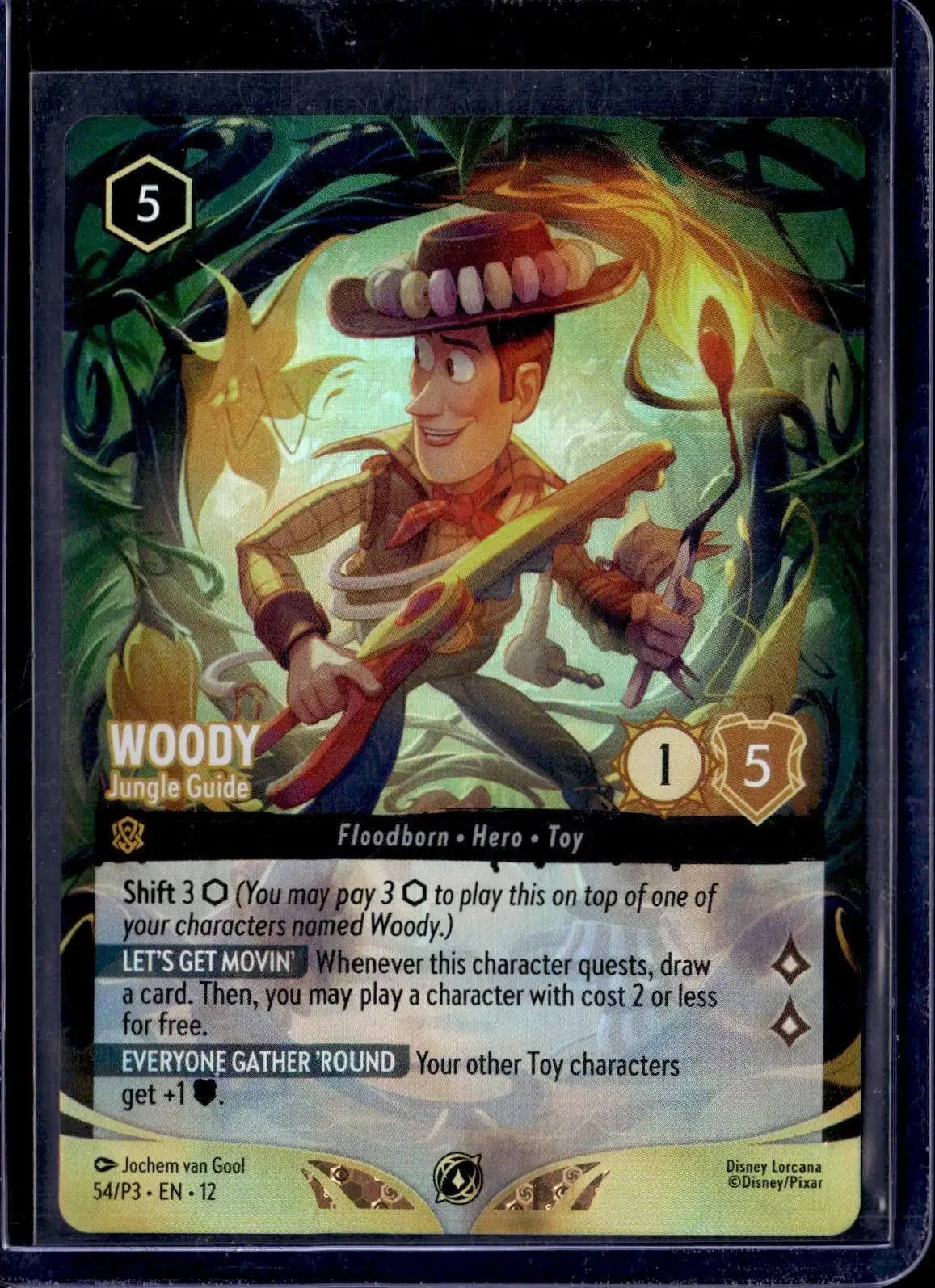 Woody Disney Lorcana Promo Card Foil Top 8 54/P3