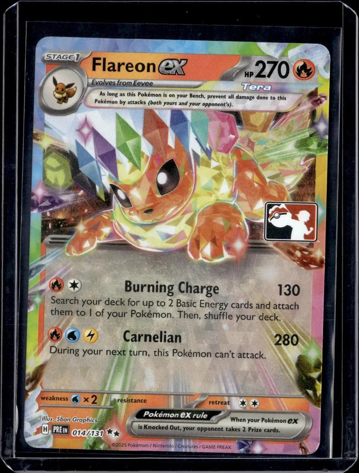 flareon ex pokemon card RC28/RC32 XY Generations 2016 RarityUltra Rare Hit Points110 HP Colorless Flareon ex - 146/131 -