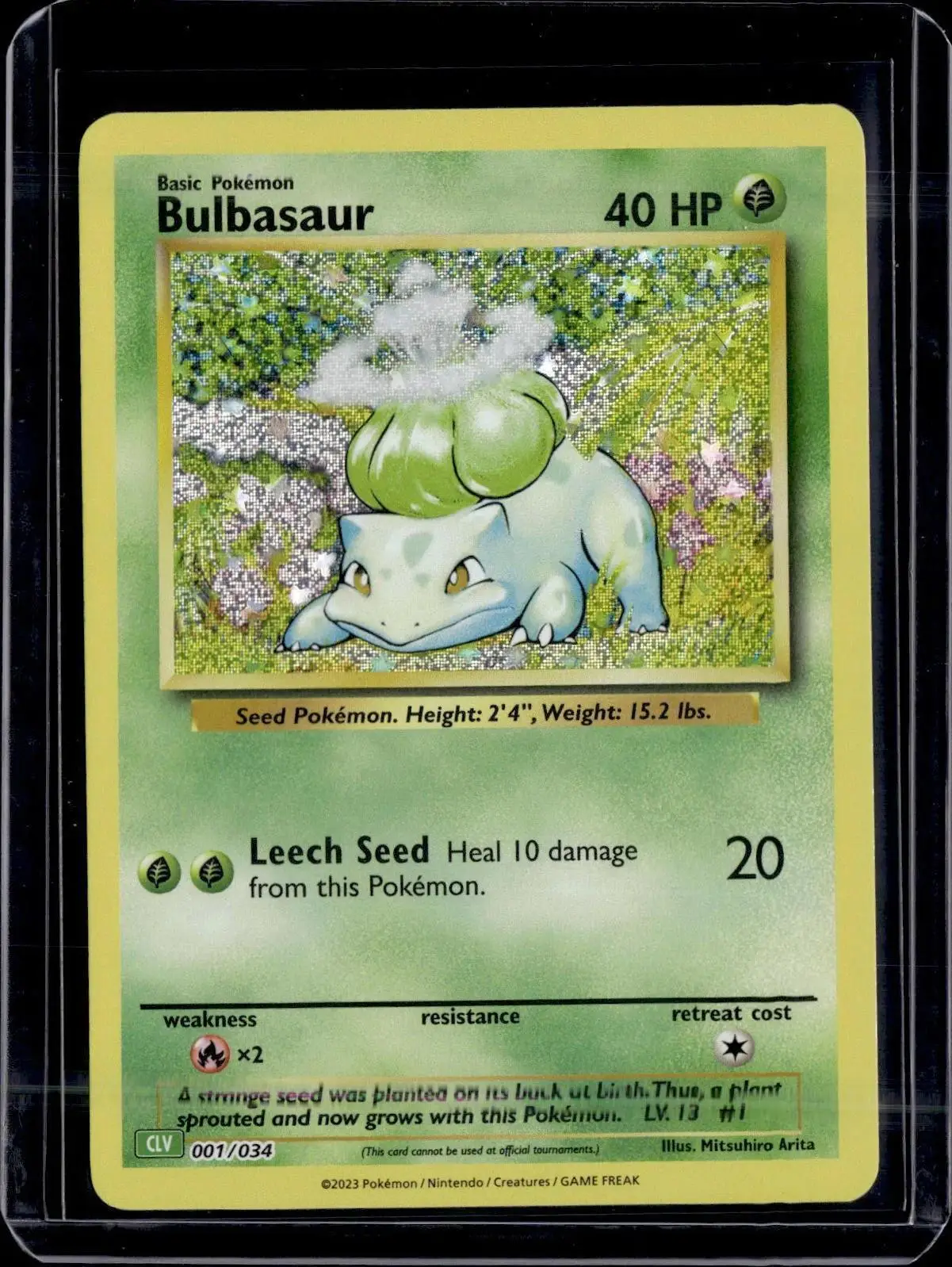 Bulbasaur Pokemon Trading Card Game Classic 001/034
