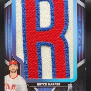 Bryce Harper 2026 Topps In The Name Relic Card "R" 1/1 Philadelphia Phillies