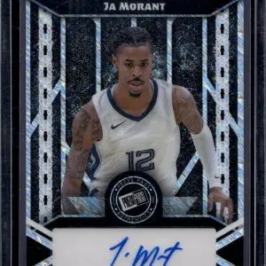 Ja Morant 2024 Leaf Collective Press Pass Auto Shimmer Silver /3 Grizzlies