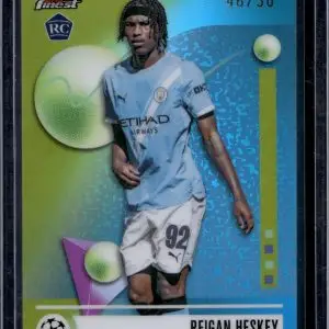 Reigan Heskey 2025-26 Finest UEFA Gold Refractor /50 Manchester City 159