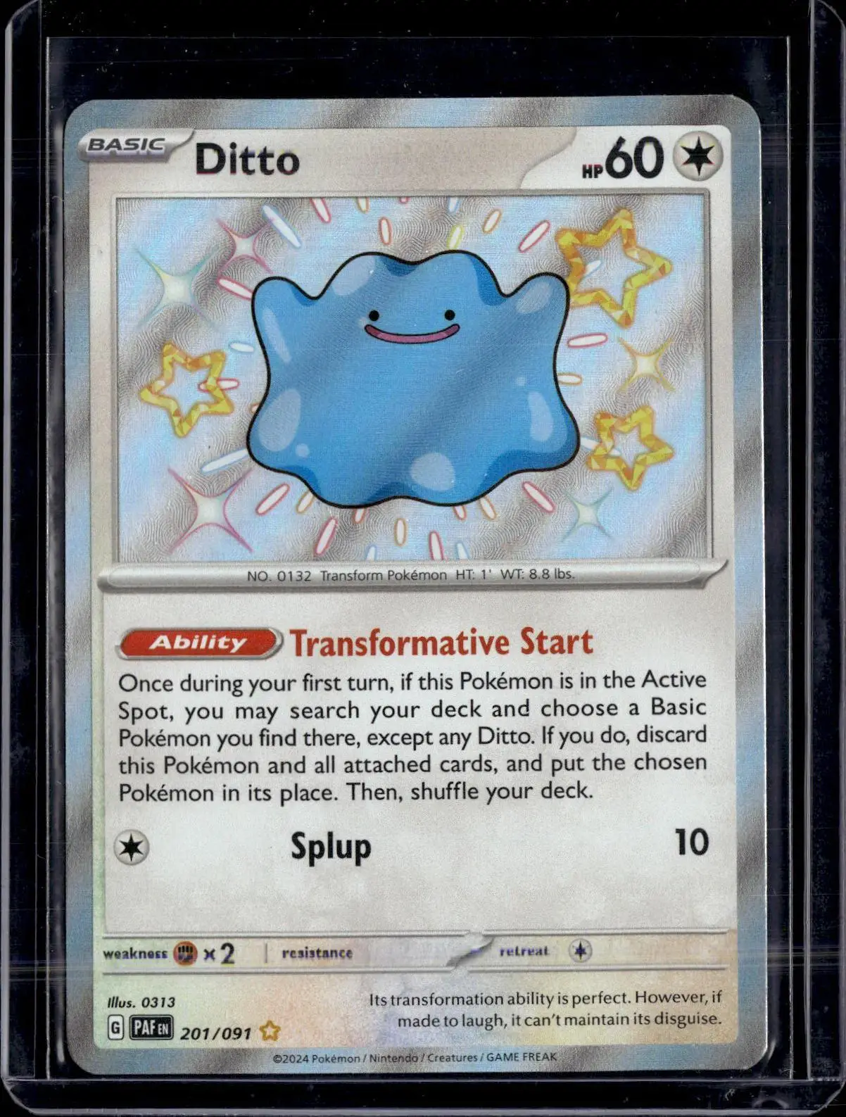 Ditto Pokemon SV: Paldean Fates 201/091