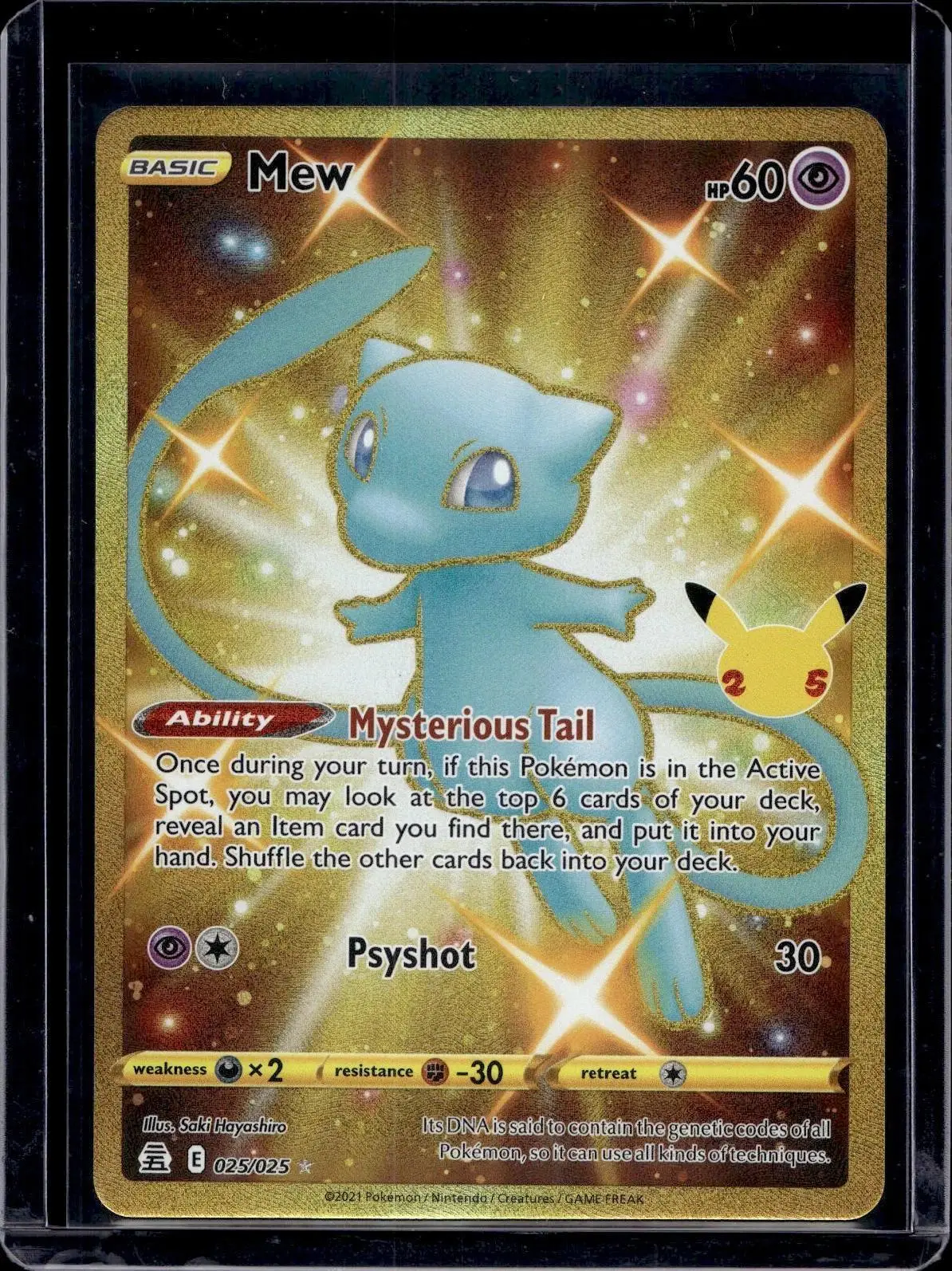 Mew (Secret) Pokemon Celebrations 025/025