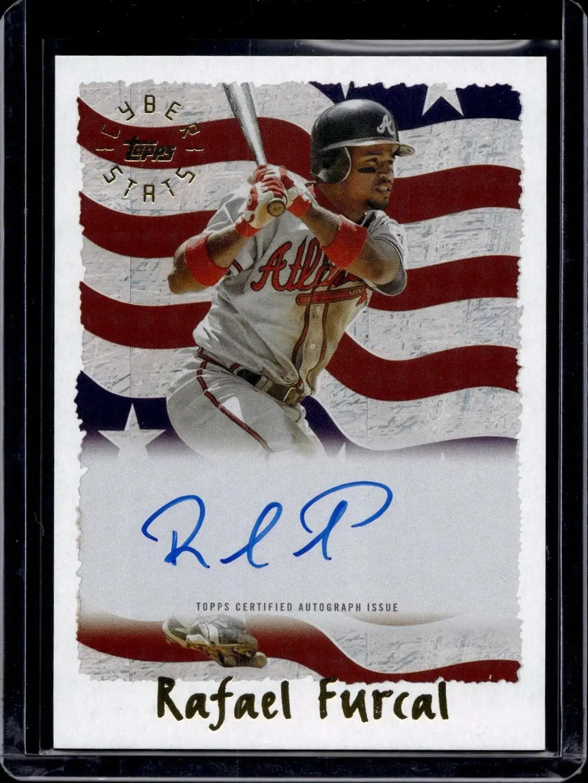 Rafael Furcal 2025 Topps Archives 1995 Cyberstats Auto Atlanta Braves 95CA-RF