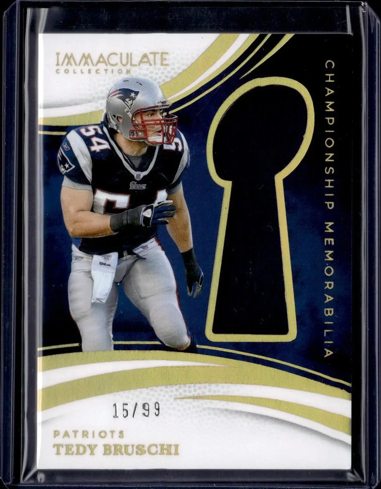 Tedy Bruschi 2025 Immaculate Championship Memorabilia /35 Patriots CM-TBI
