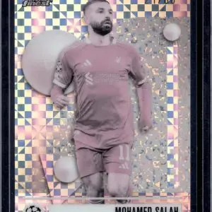 Mohamed Salah 2025-26 Finest UEFA Pearl Checkerboard Refractor /60 Liverpool 117