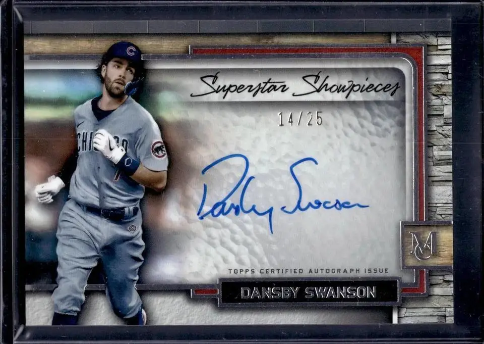 Dansby Swanson 2023 Topps Museum Superstar Showpieces /25 Chicago Cubs SS-DS