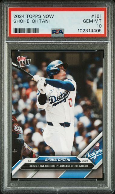 Shohei Ohtani 2024 Topps Now 464 Ft HR Los Angeles Dodgers 161 PSA 10
