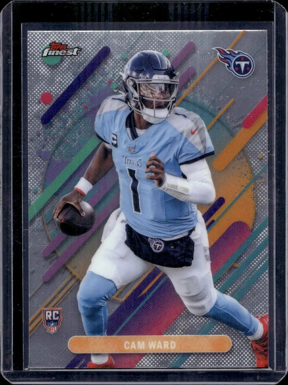 Cam Ward 2025 Finest Rare Rookie Tennessee Titans 201