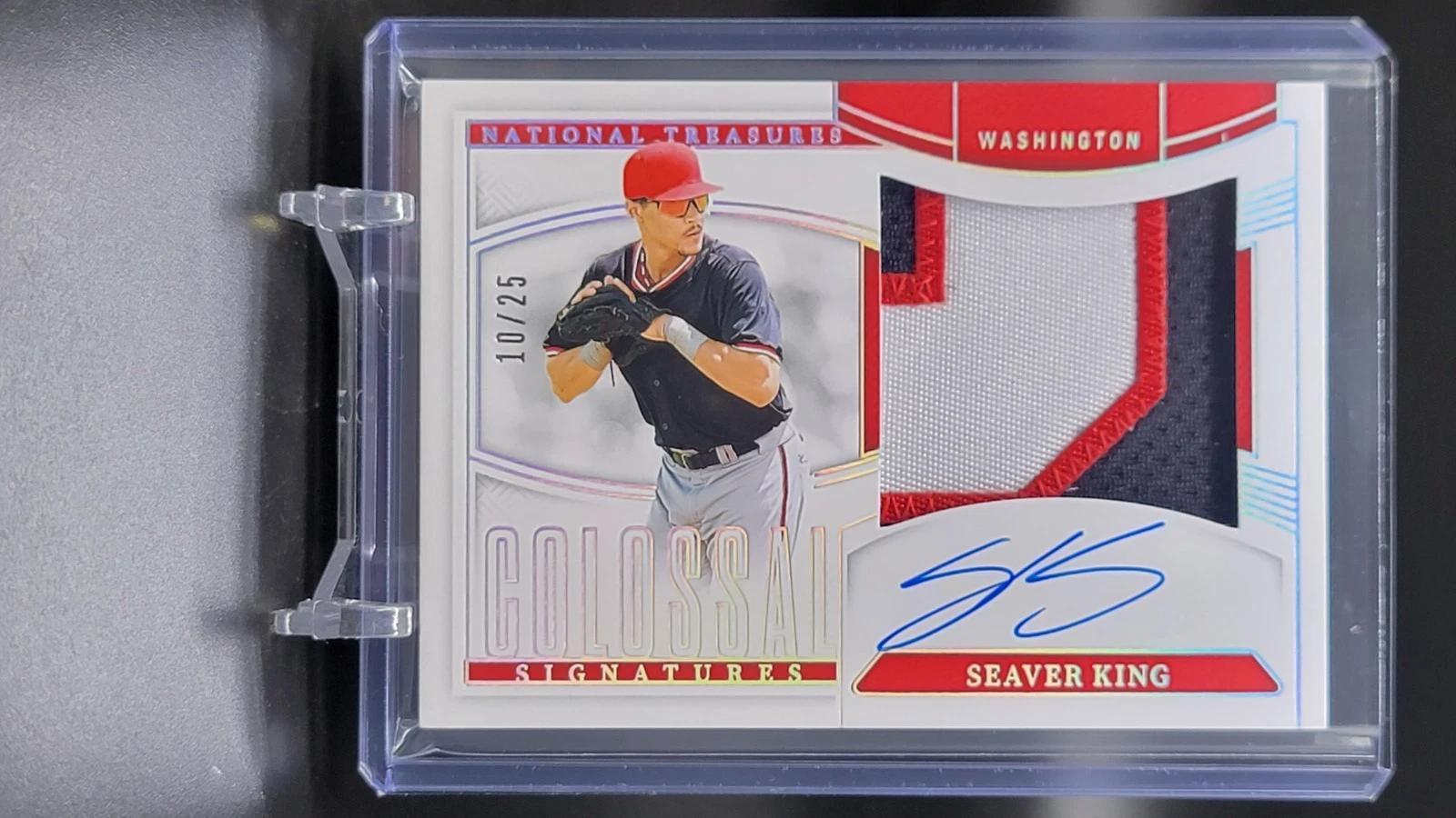 Seaver King 2025 National Treasures Colossal Signatures /25 Washington Nationals