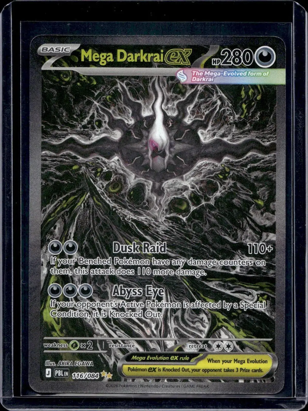 Mega Darkrai ex Pokemon ME05: Pitch Black 116/084