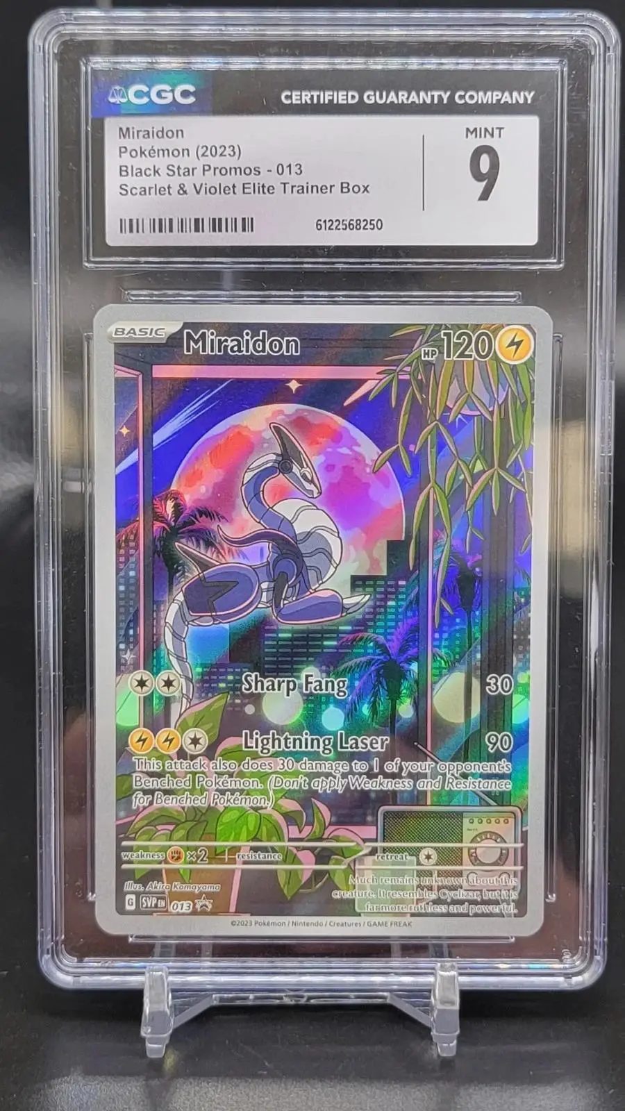 Miraidon Pokemon Scarlet & Violet ETB Black Star Promo 013 CGC 9