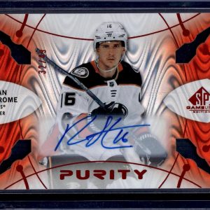 Ryan Strome 2022-23 SP Game Used Purity Auto /49 Anaheim Ducks P-39