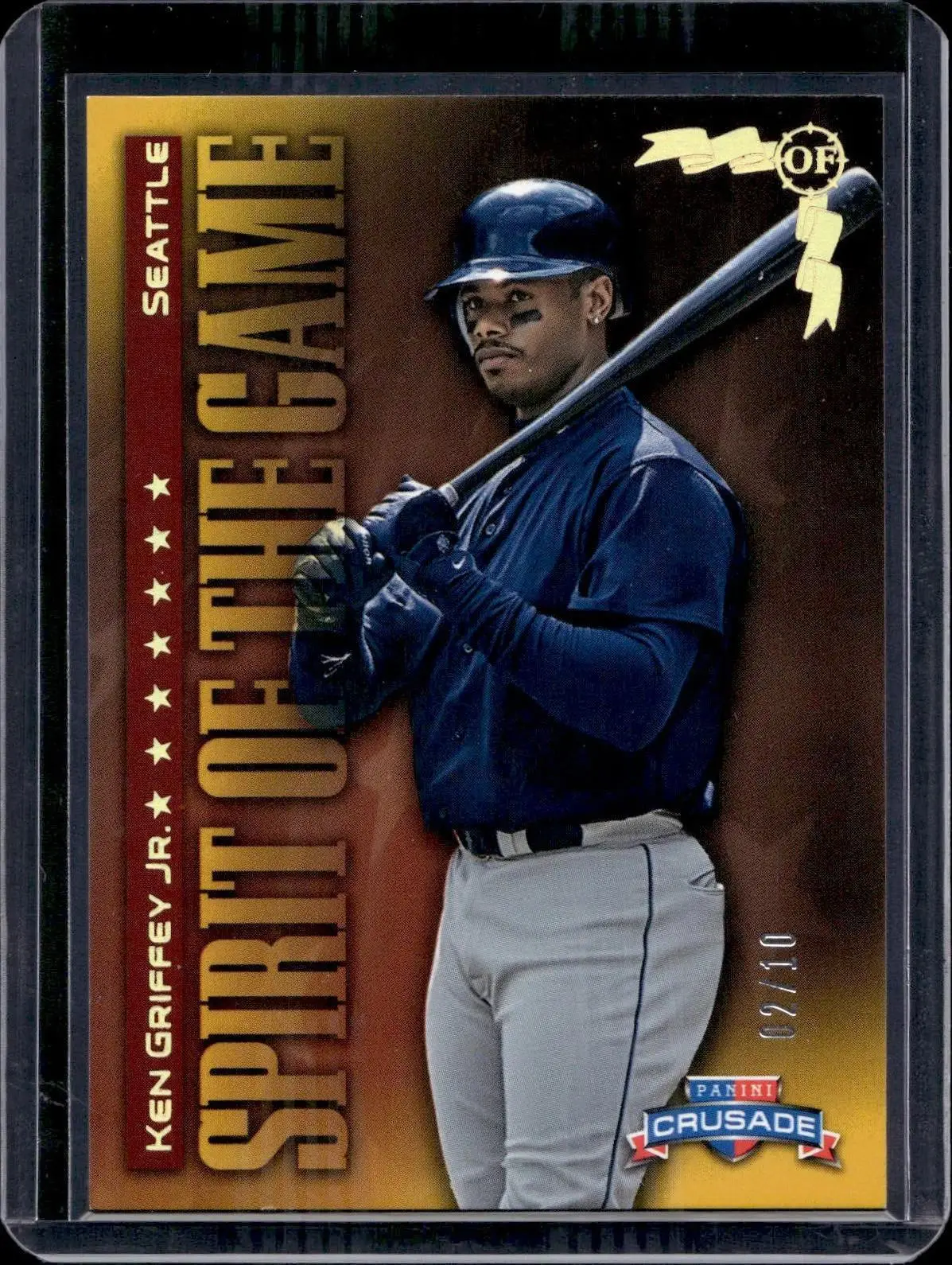 Ken Griffey Jr. 2025 Panini Crusade Certified Team Gold /10 Seattle Mariners 5