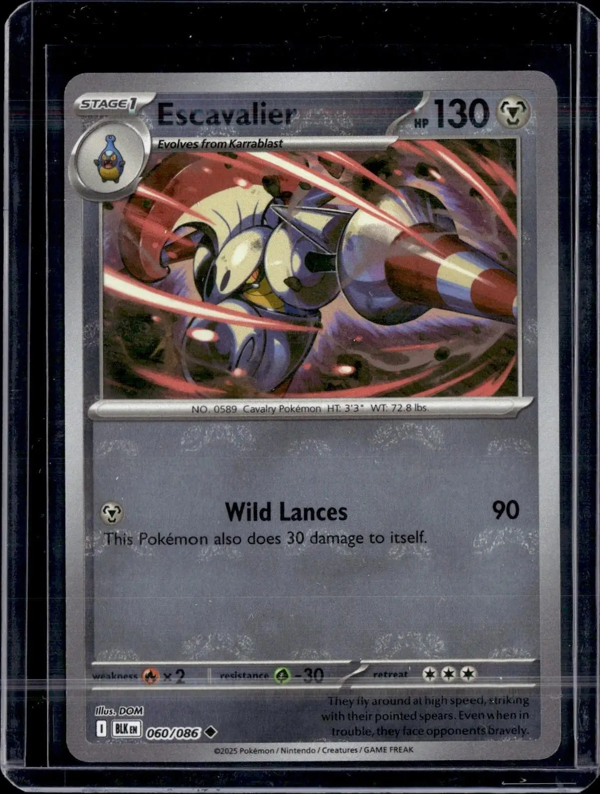 Escavalier Pokemon SV: Black Bolt Master Ball 060/086