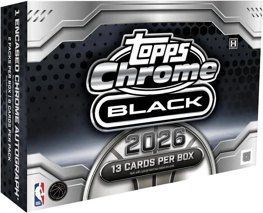 2025-26 Topps Chrome Black Basketball Hobby Box