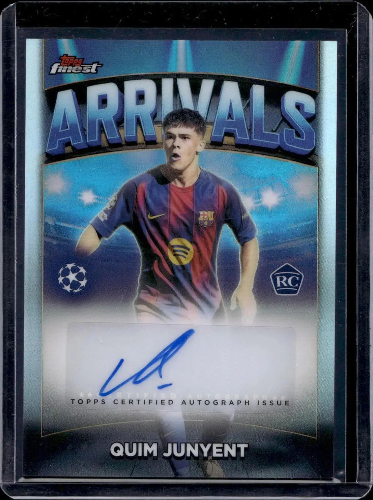 Quim Junyent 2025-26 Finest UEFA Arrivals Auto FC Barcelona AA-QJ