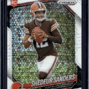 Shedeur Sanders 2025 Panini Prizm White Disco RC Cleveland Browns 302