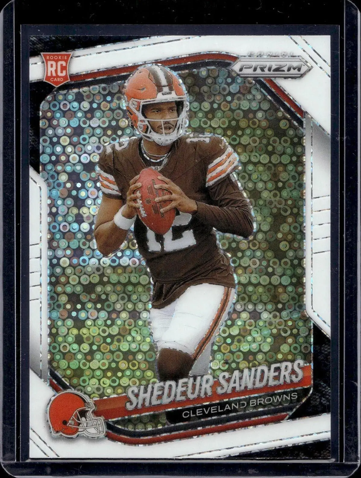 Shedeur Sanders 2025 Panini Prizm White Disco RC Cleveland Browns 302