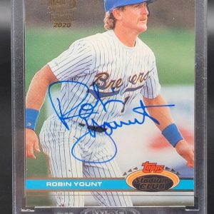 Robin Yount 2020 Topps Archives Signature 1/1 Auto Milwaukee Brewers