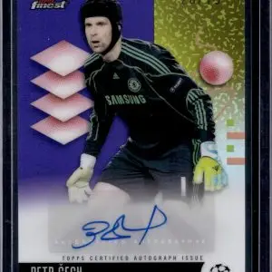 Petr Cech 2025-26 Finest UEFA Purple Refractor Auto /75 Chelsea FC BA-PC