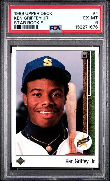 Ken Griffey Jr 1989 Upper Deck RC 1 PSA 6 Seattle Mariners