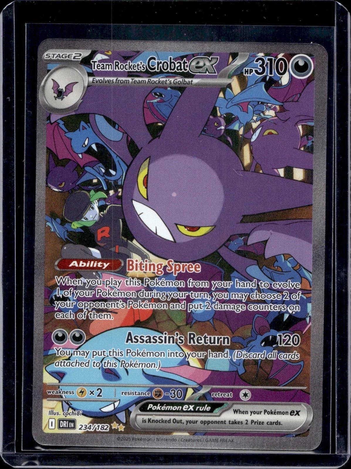Team Rocket's Crobat ex 1 Pokemon SV10: Destined Rivals 234/182 1