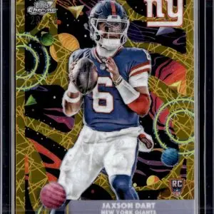 Jaxson Dart ***2025 Topps Chrome Cosmic Gold Interstellar RC New York Giants 174