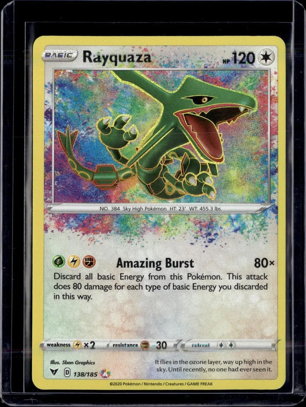 Rayquaza Pokemon SWSH04: Vivid Voltage 138/185