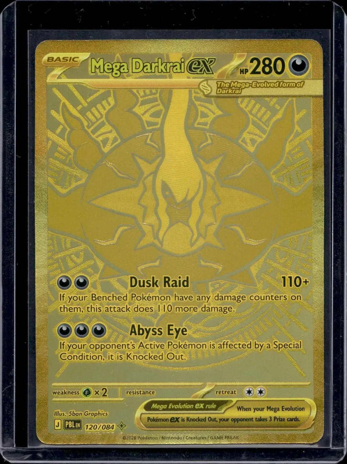 Mega Darkrai ex Pokemon ME05: Pitch Black 120/084