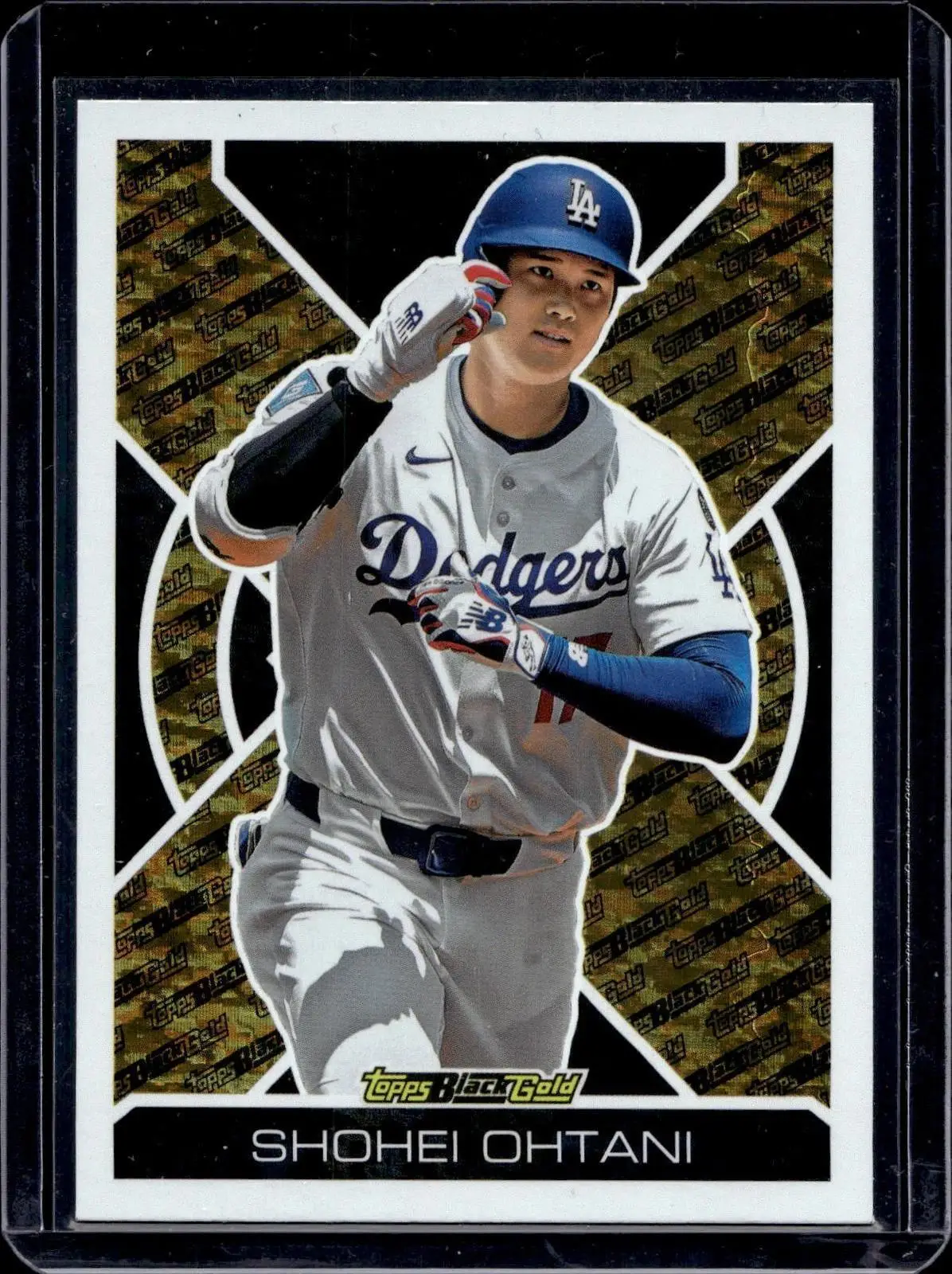 Shohei Ohtani 2025 Topps Update Topps Black Gold Los Angeles Dodgers BG-19