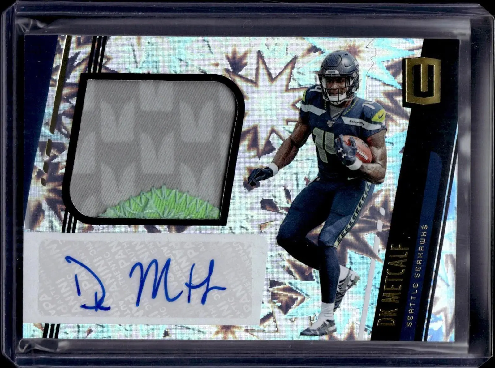 DK Metcalf 2019 Panini Unparalleled RC Jersey Auto Impact /75 Seattle Seahawks