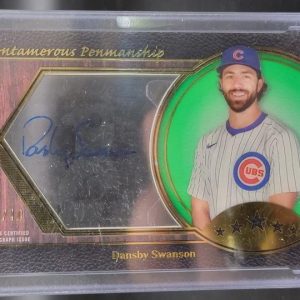 Dansby Swanson 2025 Topps Five Star Pentamerous Penmanship Auto /10 Chicago Cubs