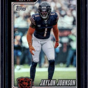 Jaylon Johnson 2026 Topps Flagship Black Rainbow Foil /10 Chicago Bears 38