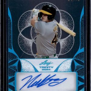 Nick Kurtz 2024 Leaf Trinity Clear Platinum Auto /49 CA-NK1
